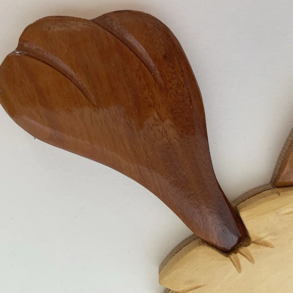 Vtg Donald Duck Intarsia Wood Carving Disney‎ Wall Art